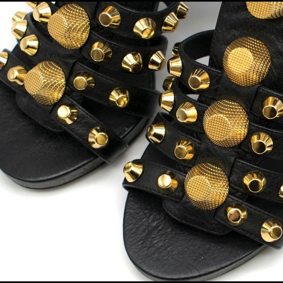 Balenciaga Paris Arena Giant Studded Gladiator Sandals Size 38.5 - Picture 6 of 9